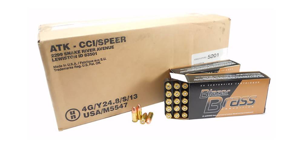 CCI Blazer 9mm 124gr FMJ 1000 Count